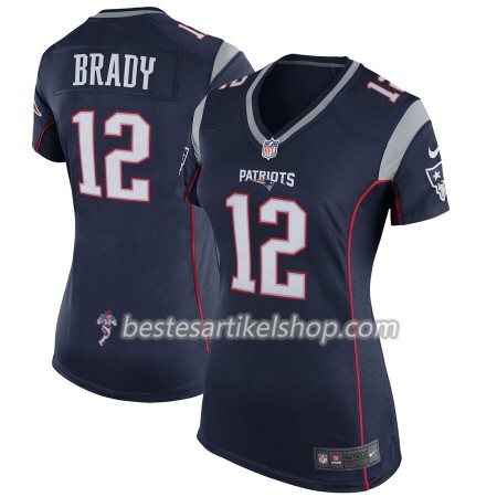 Damen New England Patriots Trikot Tom Brady 12 Nike Navy